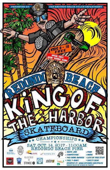 The Redondo Beach Police Department is proud to announce our first annual King of the Harbor Skateboard Championships. 