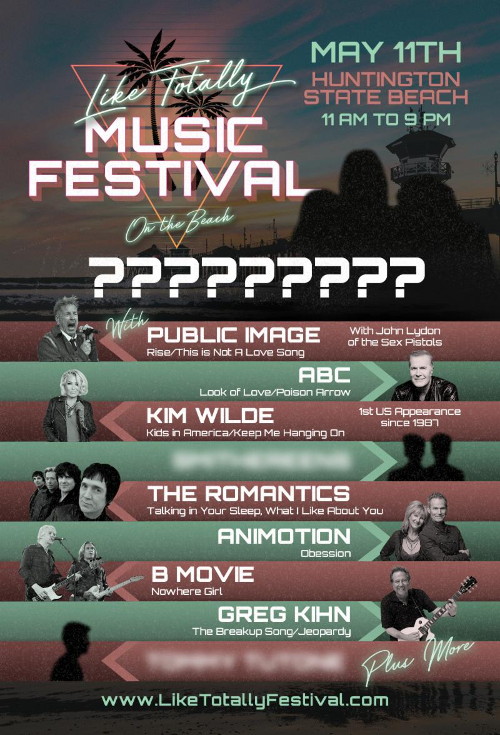 Like Totally Music Festival May 11, 2019 at Huntington State Beach